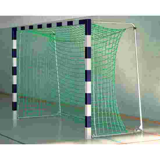 Sport-Thieme in ground sockets, with premium-steel corner joints Handball Goal With folding net brackets, Blue/silver