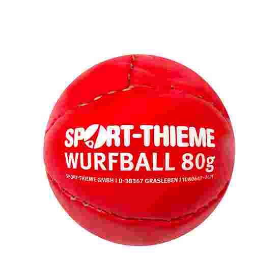 Sport-Thieme &quot;Leather 80&quot; Throwing Ball Red