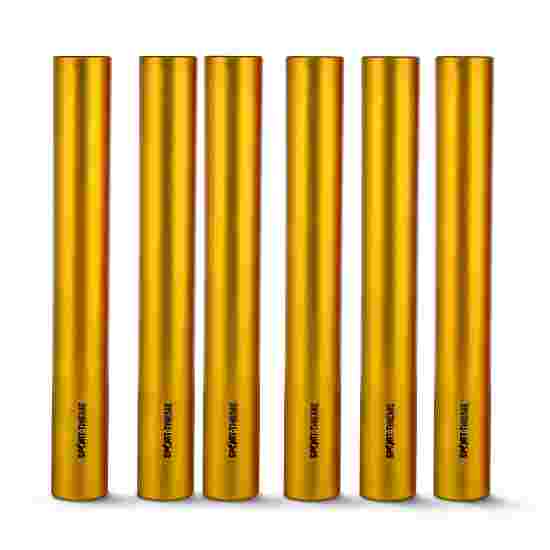 Sport-Thieme &quot;Metall&quot; Relay Batons Senior, 38 mm diameter (World Athletics specification), Yellow