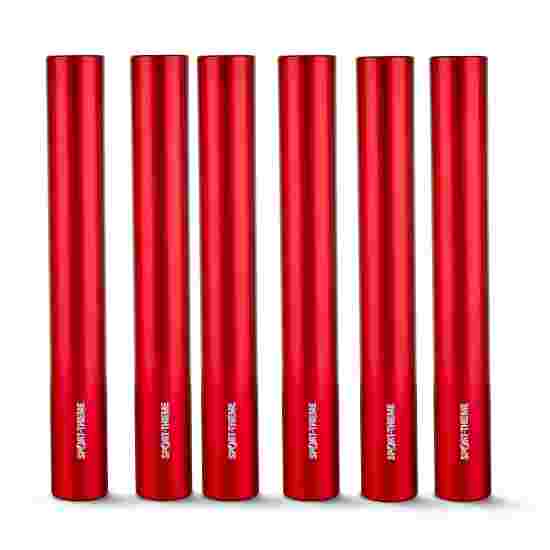 Sport-Thieme &quot;Metall&quot; Relay Batons Senior, 38 mm diameter (World Athletics specification), Red