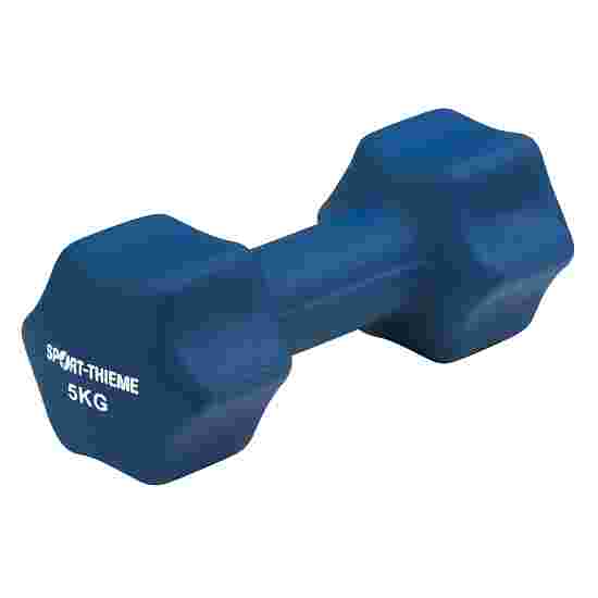 Sport-Thieme &quot;Neoprene&quot; Dumbbell 5 kg, Dark blue