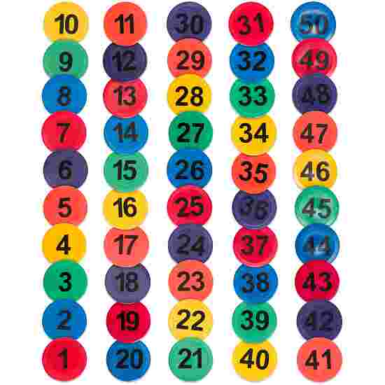 Sport-Thieme &quot;Numbers and/or Letters&quot; Floor Markers Numbers 1–50