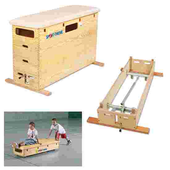 Sport-Thieme &quot;Original&quot;, 4-Part Vaulting Box With swivel castor kit and wheel kit