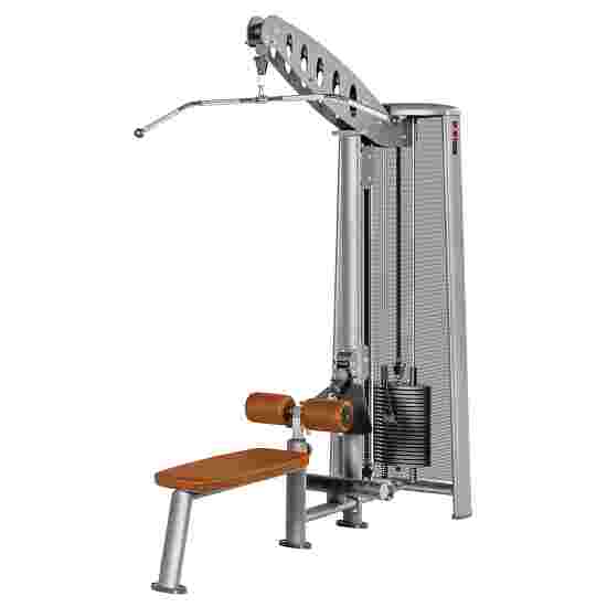 Sport-Thieme &quot;OV&quot; Lat Pull-Down &amp; Cable-Row Machine With black perforated-sheet cover