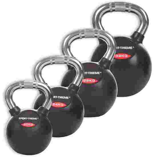 Sport-Thieme &quot;Rubberised, Chrome-Handled&quot; Kettlebells Heavy