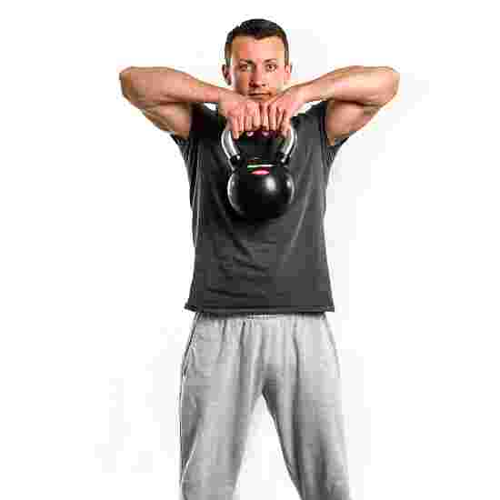 Sport-Thieme &quot;Rubberised, Knurled Chrome-Handled&quot; Kettlebell 4 kg