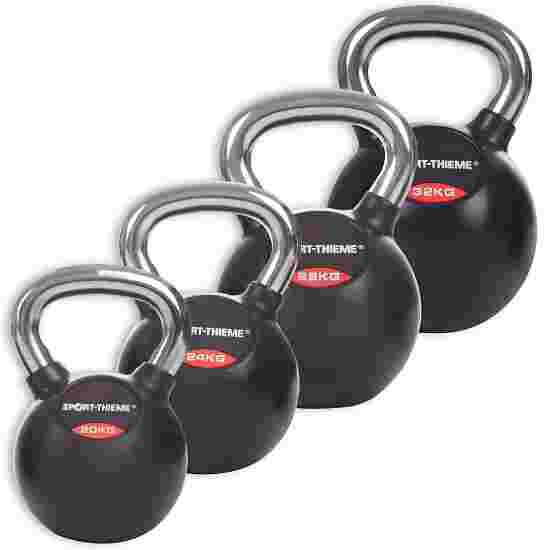 Sport-Thieme &quot;Rubberised, Smooth Chrome-Handled&quot; Kettlebells Advanced