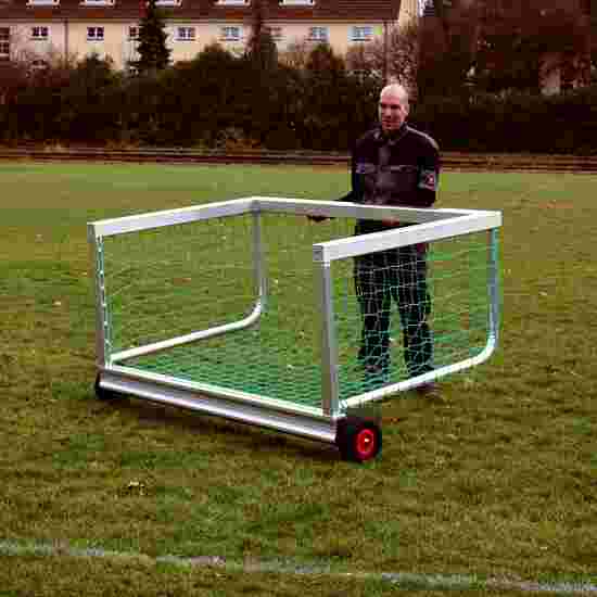 Sport-Thieme &quot;Safety&quot; Mini Football Goal 1.20×0.80 m, Incl. net, green (mesh size 10 cm)