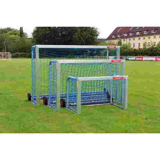 Sport-Thieme &quot;Safety&quot; with PlayersProtect Mini Football Goal 1.20×0.80 m, Incl. net, green (mesh size 10 cm)