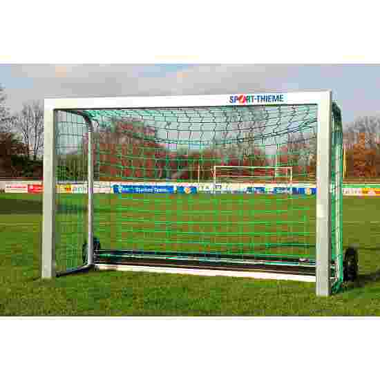 Sport-Thieme &quot;Safety&quot; with PlayersProtect Mini Football Goal 1.20×0.80 m, Incl. net, green (mesh size 10 cm)