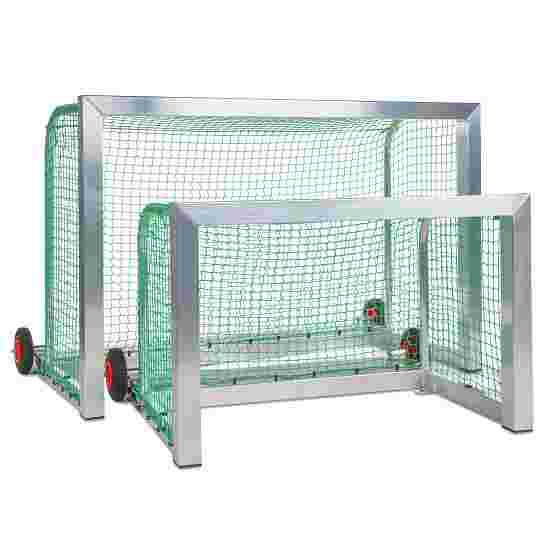 Sport-Thieme self-locking Mini Football Goal 1.20×0.80 m, goal depth 1.05 m, Incl. net, green (mesh size 10 cm)