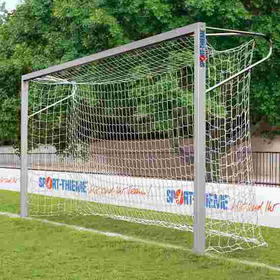 Sport-Thieme stands in ground sockets, square tubing Youth Football Goal Bolted corner joints