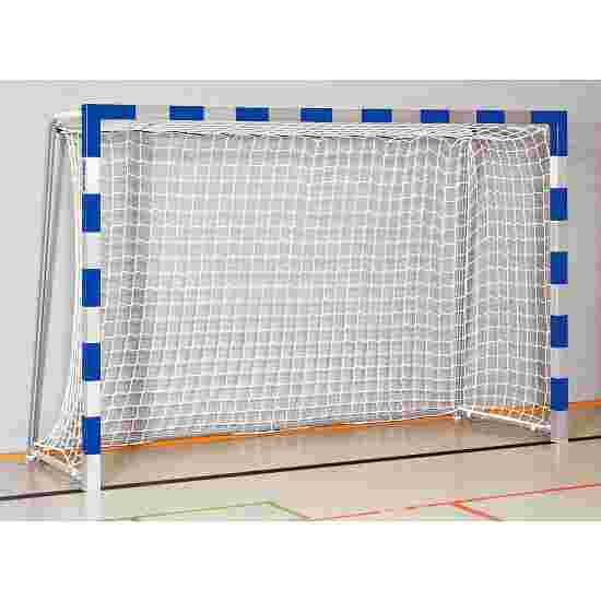 Sport-Thieme stands in ground sockets, with folding net brackets, 3x2 m Handball Goal Welded corner joints, Blue/silver