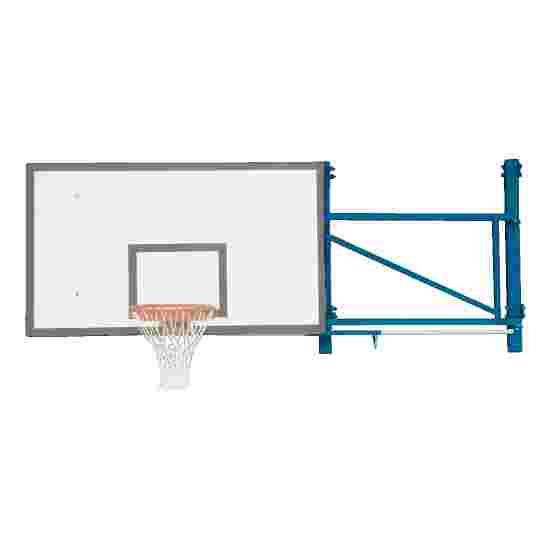 Sport-Thieme &quot;Swivel Design&quot; Wall-Mounted Basketball Unit Extends out 170 cm, Concrete wall