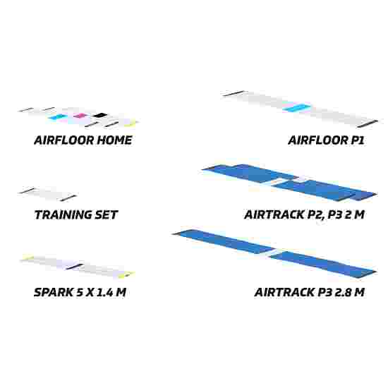 Sport-Thieme TrackConnect by AirTrack Factory Hook-and-Loop Joining Strip For AirTrack mats with 10 cm height, Blue, 1 m