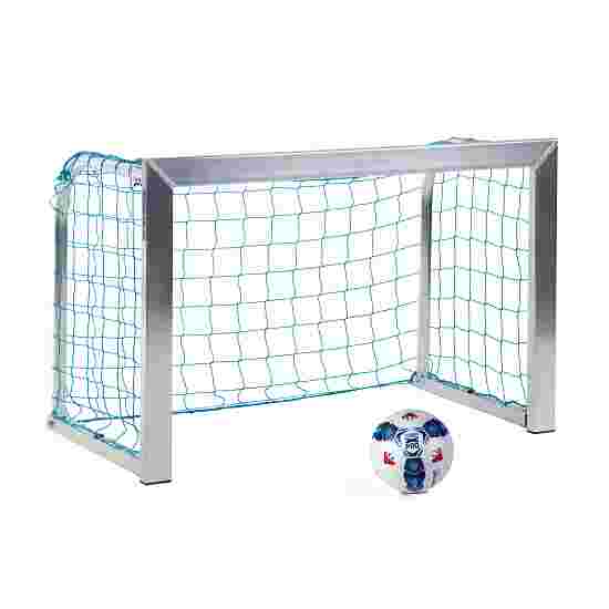 Sport-Thieme &quot;Training&quot; Mini Football Goal 1.20×0.80 m, goal depth 0.70 m, Incl. net, blue (mesh size 10 cm)