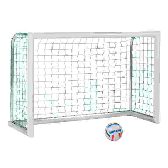 Sport-Thieme White, Powder-Coated &quot;Professional Compact&quot; Mini Football Goal 1.80×1.20 m, Incl. net, green (mesh size 10 cm)