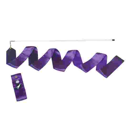 Sport-Thieme with Baton &quot;Training&quot; Gymnastics Ribbon Girl, Purple, 5 m