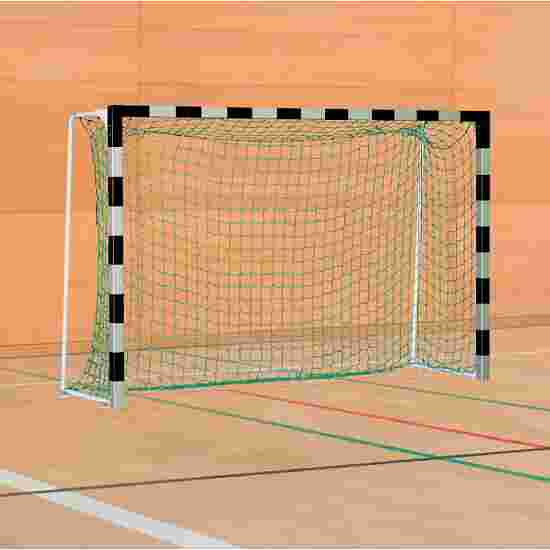 Sport-Thieme with Fixed Net Brackets Handball Goal Standard, goal depth 1 m, Black/silver