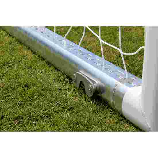 Sport-Thieme with free net suspension, white, free-standing Youth Football Goal