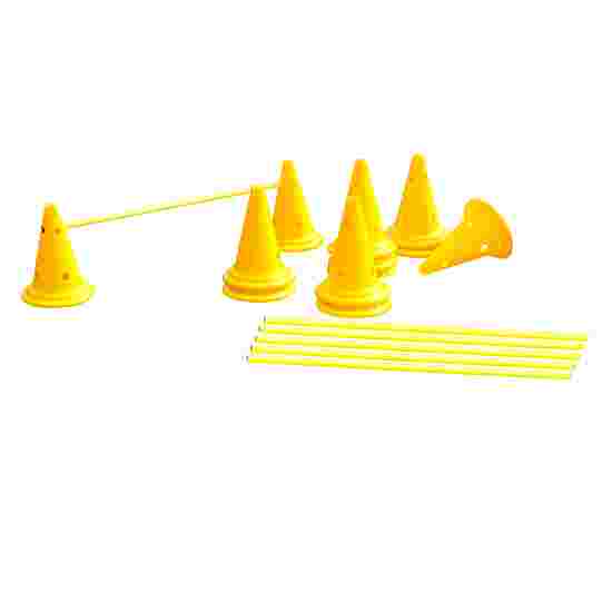 Sportifrance &quot;Cones&quot; Set of Hurdles 30-cm-tall cones, yellow