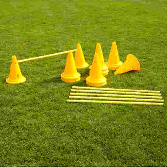 Sportifrance &quot;Cones&quot; Set of Hurdles 30-cm-tall cones, yellow