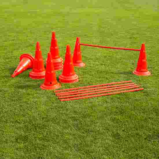 Sportifrance &quot;Cones&quot; Set of Hurdles 50-cm-tall cones, red