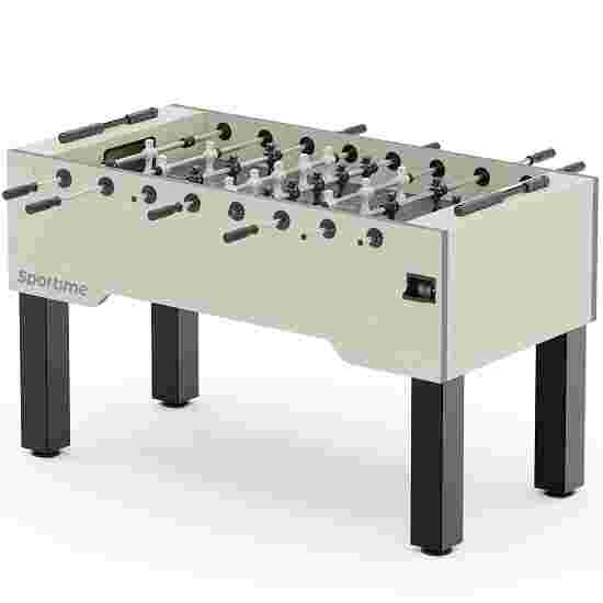 Sportime &quot;Dragon Steel&quot; Table Football Table White guardians vs black dragons, Hamilton White, grey playfield