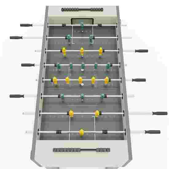 Sportime &quot;Dragon Steel&quot; Table Football Table Green guardians vs yellow dragons, Hamilton White, grey playfield