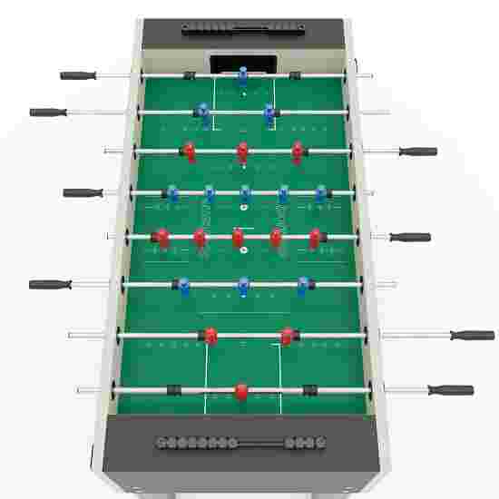 Sportime &quot;Dragon Steel&quot; Table Football Table Blue guardians vs red dragons, Platinum Grey, green playfield