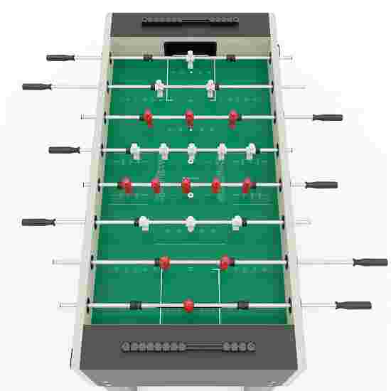 Sportime &quot;Dragon Steel&quot; Table Football Table White guardians vs red dragons, Platinum Grey, green playfield