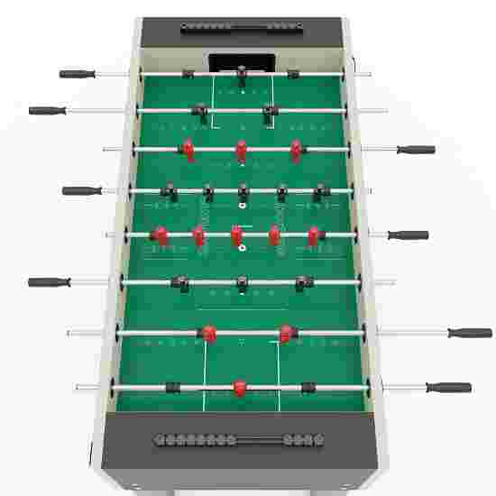 Sportime &quot;Dragon Steel&quot; Table Football Table Black guardians vs red dragons, Platinum Grey, green playfield