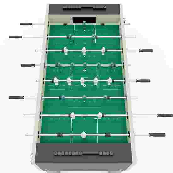 Sportime &quot;Dragon Steel&quot; Table Football Table Green guardians vs white dragons, Platinum Grey, green playfield