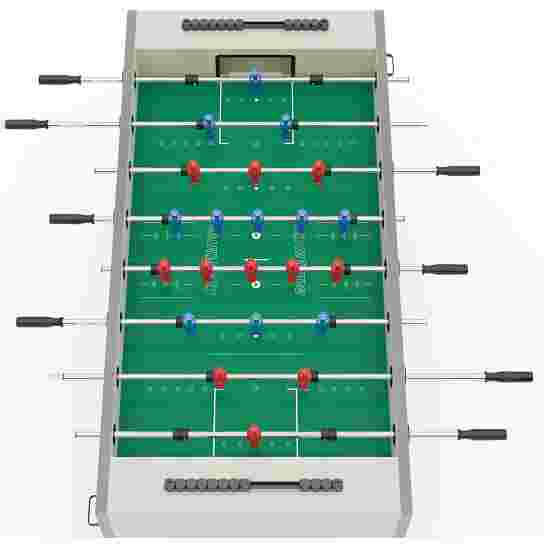 Sportime &quot;Dragon Steel&quot; Table Football Table Blue guardians vs red dragons, Hamilton White, green playfield