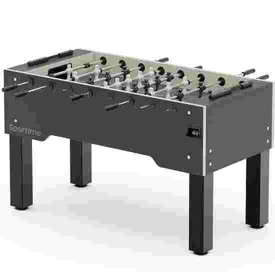 Sportime &quot;Dragon Steel&quot; Table Football Table White guardians vs black dragons, Platinum Grey, grey playfield