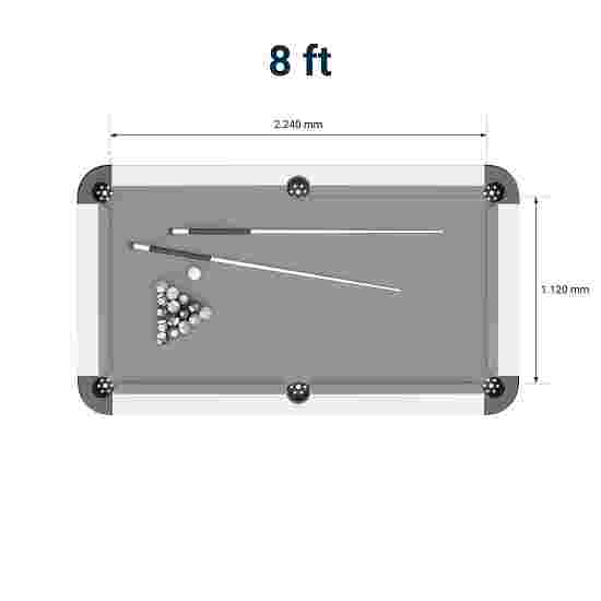 Sportime &quot;Garden Outdoor Aluminium&quot; Pool Table Pool Table 8 ft (table dimensions: 251x140 cm)