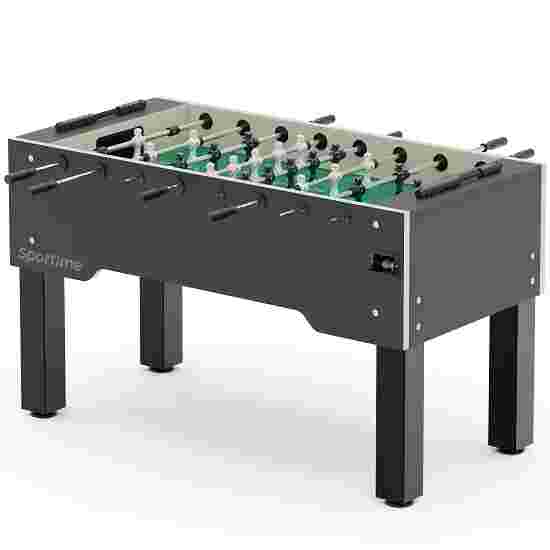 Sportime &quot;ST&quot; Football Table White guardians vs black dragons, Platinum Grey, green playfield