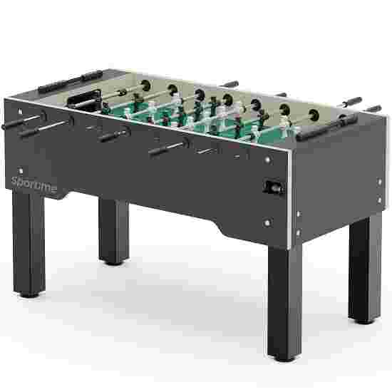 Sportime &quot;ST&quot; Football Table Black guardians vs white dragons, Platinum Grey, green playfield