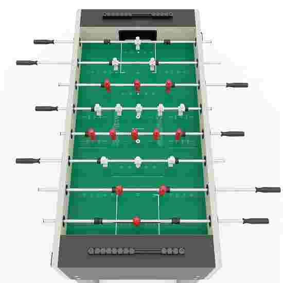 Sportime &quot;ST&quot; Football Table White guardians vs red dragons, Platinum Grey, green playfield