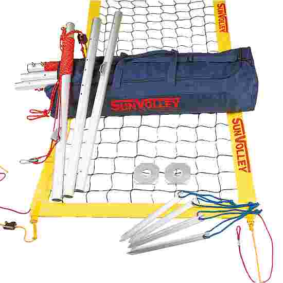 SunVolley &quot;Plus&quot; Beach Volleyball Net Assembly Without court marking, 9.5 m