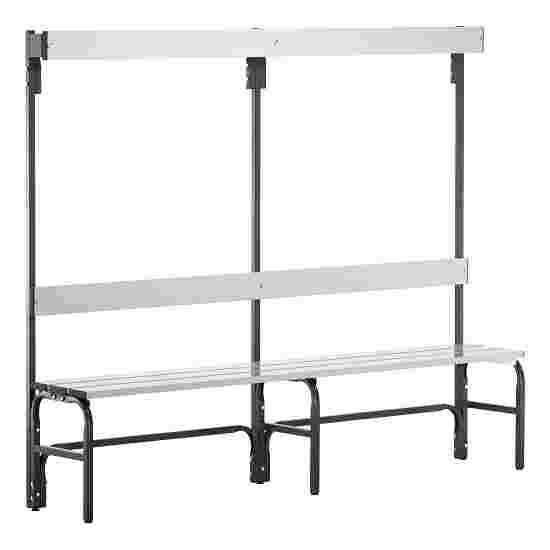 Sypro for Damp Areas with Backrest Changing Room Bench 1.50 m, Without shoe shelf