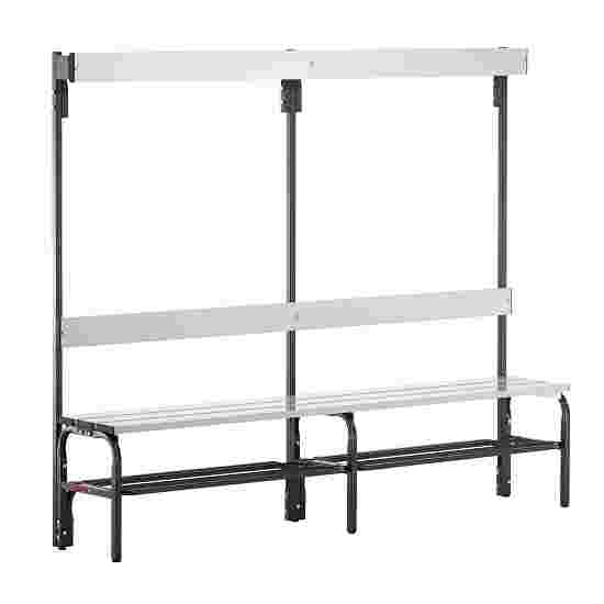 Sypro for Damp Areas with Backrest Changing Room Bench 2 m, With shoe shelf
