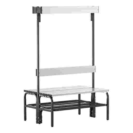 Sypro for Damp Areas with Double-Sided Backrest Changing Room Bench 1.01 m, With shoe shelf