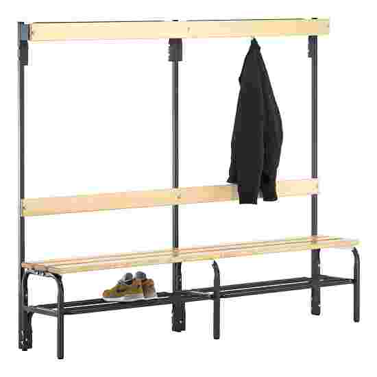Sypro for Dry Areas with Backrest Changing Room Bench 1.50 m, With shoe shelf