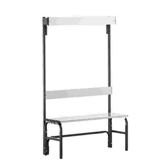 Sypro for Wet Areas with Backrest Changing Room Bench 1.01 m, Without shoe shelf, Anthracite (RAL 7016)