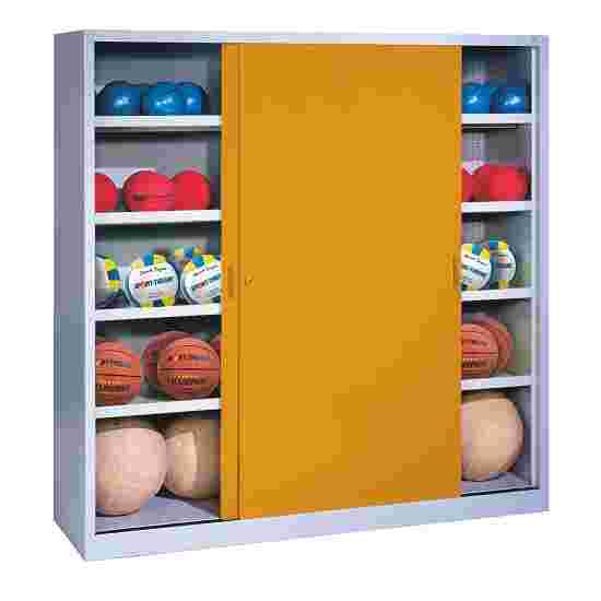 Type 4 Ball Cabinet (195×150×50cm) Golden Yellow (RAL 1004), Light grey (RAL 7035), Keyed alike