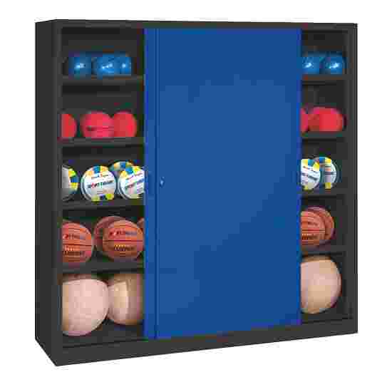 Type 4 Ball Cabinet (195×150×50cm) Gentian blue (RAL 5010), Anthracite (RAL 7021), Keyed alike