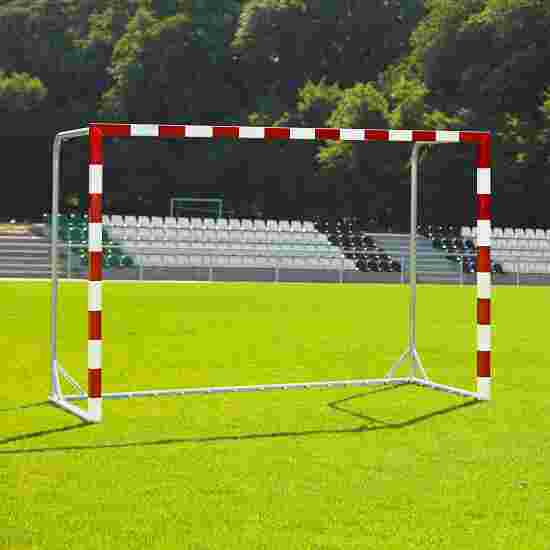 with glued door frame Handball Goal With folding net brackets, Red/white