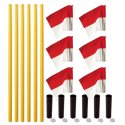 Sport-Thieme "All-Round" Boundary Poles Yellow poles, red/white flags