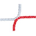 Knotless Full-Size Football Goal Net Red/white
